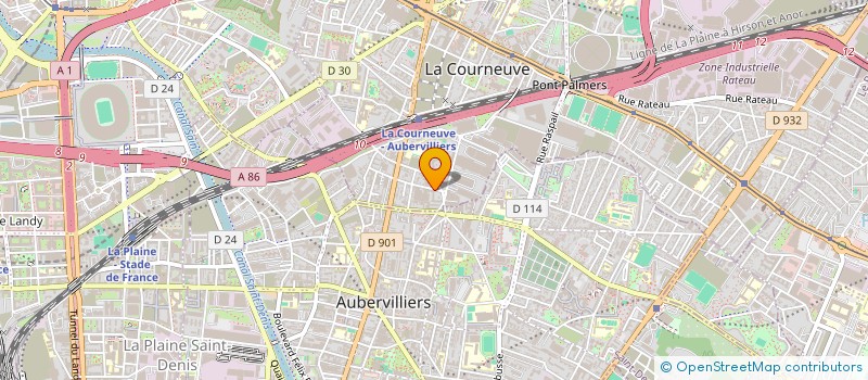 localisation de l'entreprise MEUNIER-COURCELLES à LA COURNEUVE