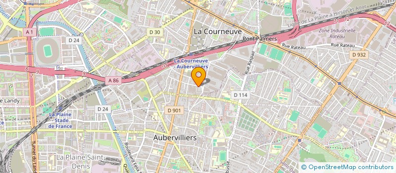 localisation de l'entreprise MEUNIER-DEAUVILLE à LA COURNEUVE
