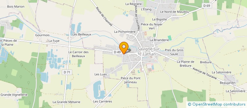 localisation de l'entreprise MEUNIER ENVIRONNEMENT à SAVIGNE-SUR-LATHAN