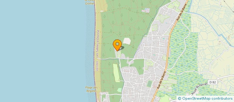 localisation de l'entreprise MEUNIER GRANGEREAU  NOTRE-DAME-DE-MONTS