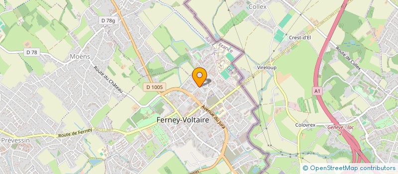 localisation de l'entreprise MEUNIER JURBERT INDIVISION à FERNEY-VOLTAIRE