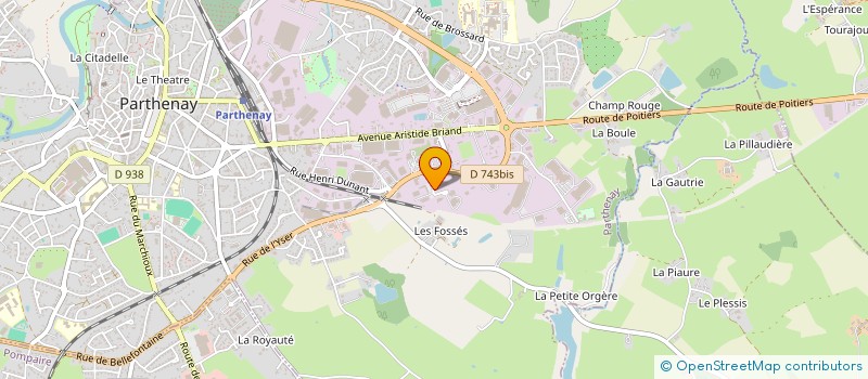 localisation de l'entreprise MEUNIER MECANIQUE GENERALE à PARTHENAY