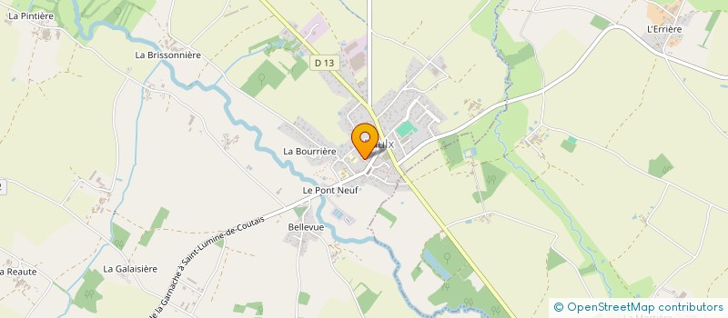 localisation de l'entreprise MEUNIER PEINTURE  PAULX