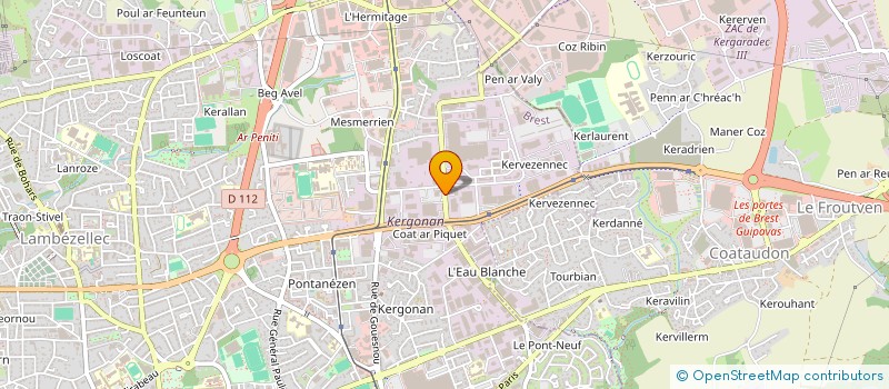 localisation de l'entreprise MEUNIER SA à BREST