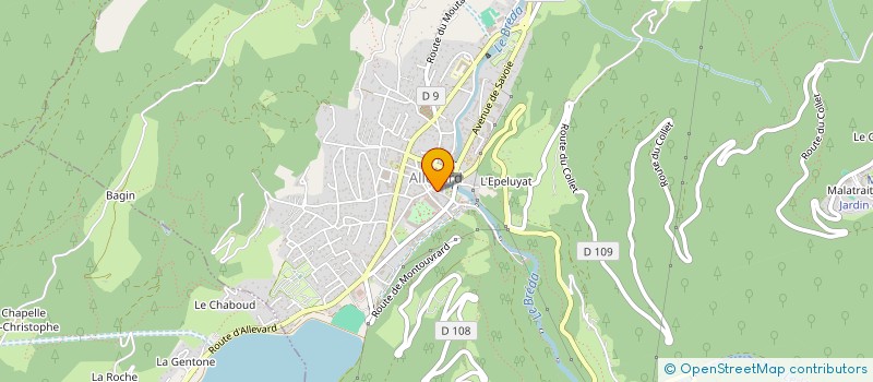 localisation de l'entreprise MEUNIER-SALINAS  ALLEVARD