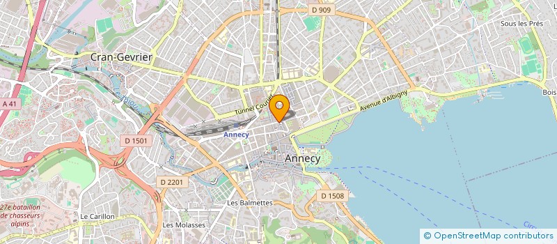 localisation de l'entreprise MEUNIER SCAILLET à ANNECY
