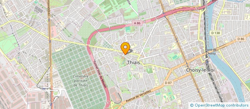 localisation de l'entreprise MEURANT COUVERTURE à THIAIS