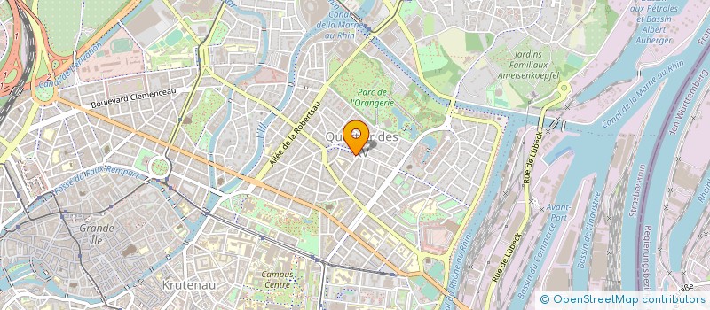 localisation de l'entreprise MEURANT KRETZ SCHNEIDER PARTAGE DE FRAIS  STRASBOURG