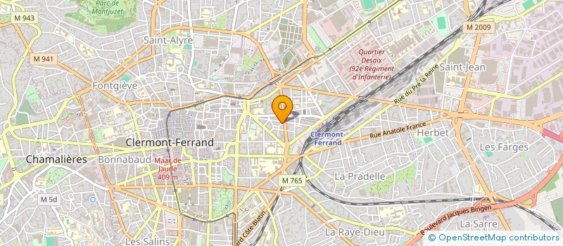 localisation de l'entreprise MEURIC ET COMPAGNIE à CLERMONT-FERRAND
