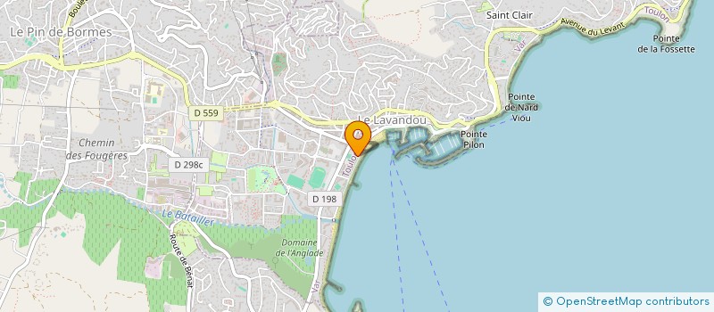localisation de l'entreprise MEURIN  LE LAVANDOU