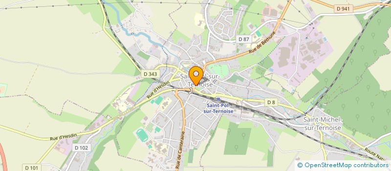 localisation de l'entreprise MEURISSE à SAINT-POL-SUR-TERNOISE