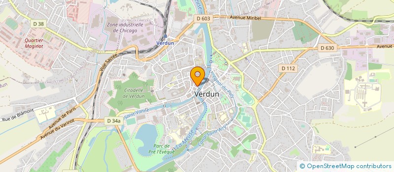 localisation de l'entreprise MEUSE FM à VERDUN
