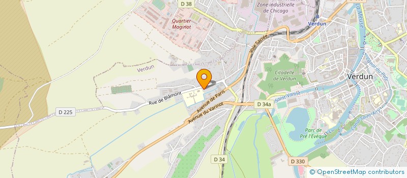localisation de l'entreprise MEUSE HABITAT à VERDUN