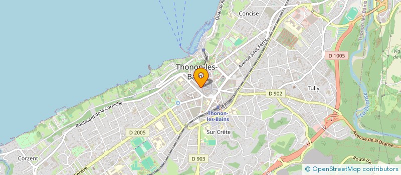 localisation de l'entreprise MEUWLY SANLIFE à THONON-LES-BAINS
