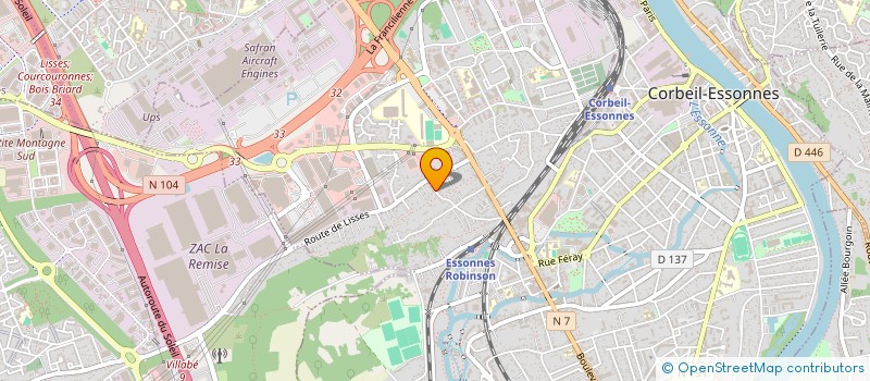 localisation de l'entreprise MEVA-BTP à CORBEIL-ESSONNES