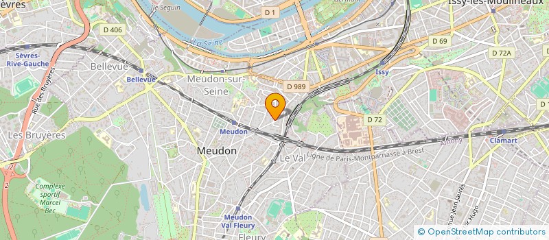 localisation de l'entreprise MEVA SPHERE  MEUDON