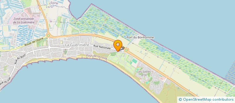 localisation de l'entreprise MEVACANCES  LA GUERINIERE