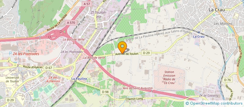 localisation de l'entreprise MEVALU à LA CRAU