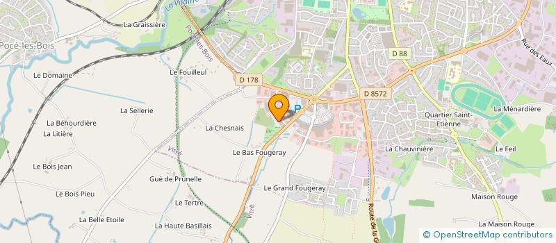 localisation de l'entreprise MEVEL LOCATION  VITRE