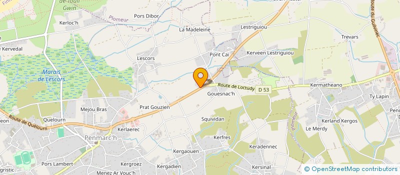 localisation de l'entreprise MEVEL PAYSAGE SERVICES  PENMARCH