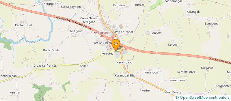 localisation de l'entreprise MEVELLEC  MELGVEN