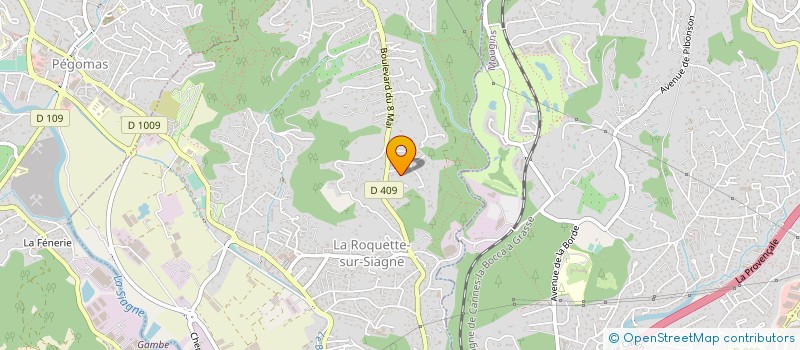 localisation de l'entreprise MEVIMA FINANCE à LA ROQUETTE-SUR-SIAGNE