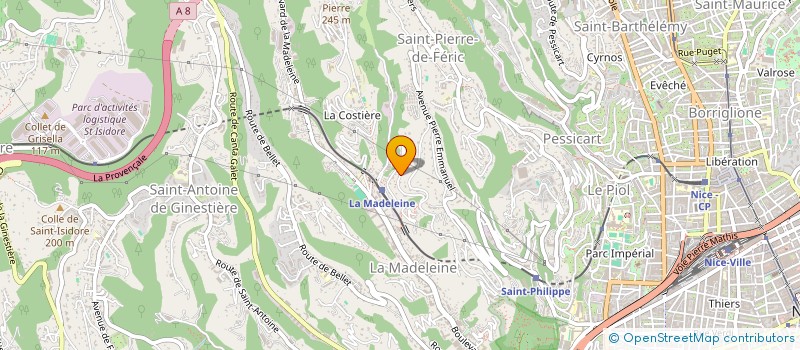 localisation de l'entreprise MEVINA  NICE