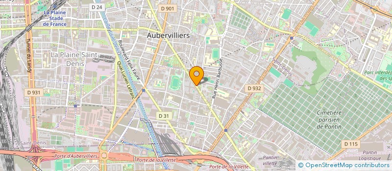 localisation de l'entreprise MEVLANA à AUBERVILLIERS