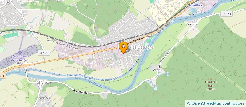 localisation de l'entreprise MEVLARA25  ROCHE-LEZ-BEAUPRE