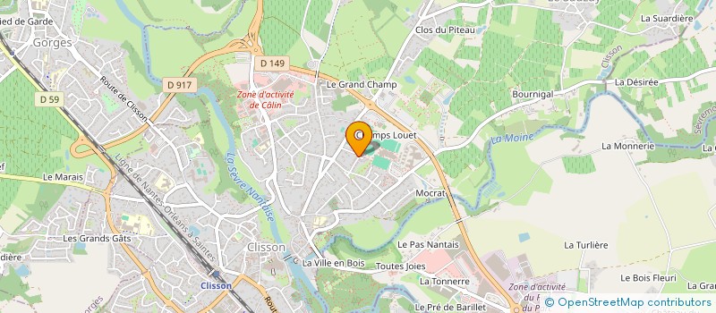 localisation de l'entreprise MEVRYC à CUGAND