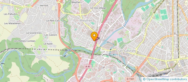 localisation de l'entreprise MEVY SECURITE PRIVEE à ANNECY