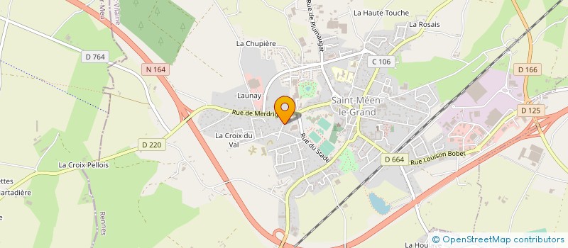 localisation de l'entreprise MEWEN CARRELAGE  SAINT-MEEN-LE-GRAND