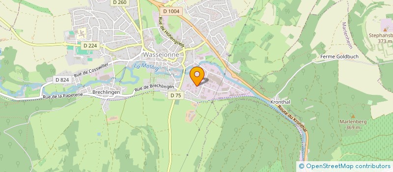 localisation de l'entreprise MEWO-BOIS  WASSELONNE