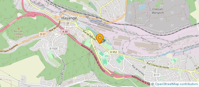 localisation de l'entreprise MEX  HAYANGE