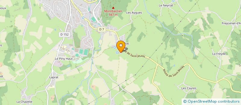 localisation de l'entreprise MEX'IMMO  YSSINGEAUX