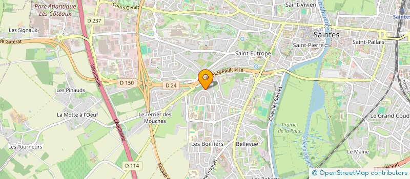 localisation de l'entreprise MEXIL  SAINTES