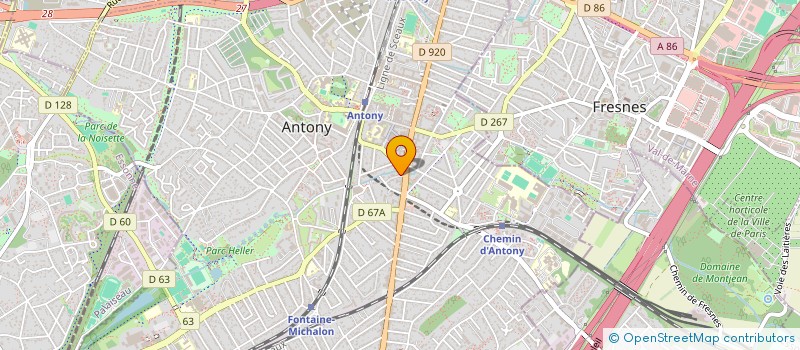 localisation de l'entreprise MEXY à ANTONY