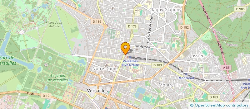 localisation de l'entreprise MEYER à VERSAILLES