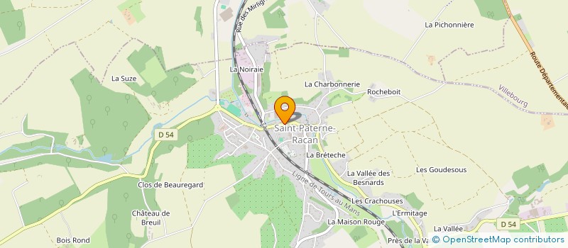 localisation de l'entreprise MEYER-CHAMPI à SAINT-PATERNE-RACAN