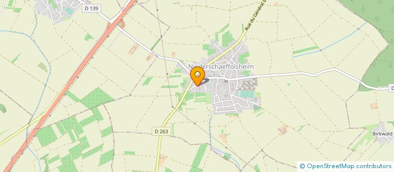 localisation de l'entreprise MEYER CHARPENTE à NIEDERSCHAEFFOLSHEIM