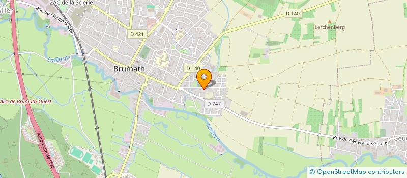 localisation de l'entreprise MEYER CONSTRUCTION  BRUMATH