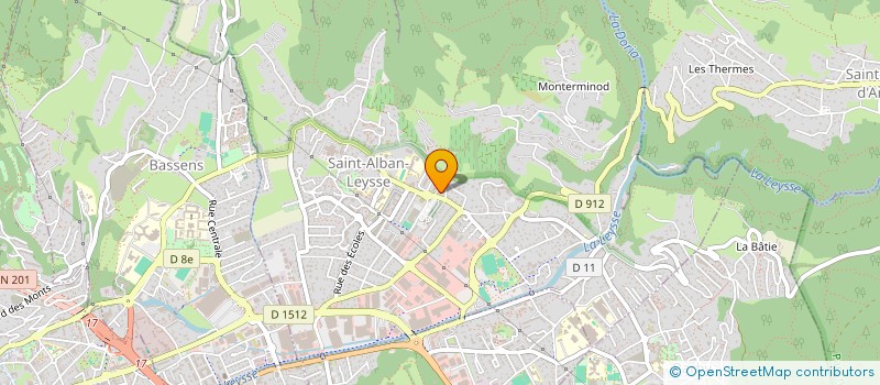 localisation de l'entreprise MEYER ELECTRICITE  SAINT-ALBAN-LEYSSE