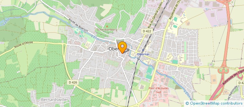 localisation de l'entreprise MEYER GILBERT NEGOCE à OBERNAI