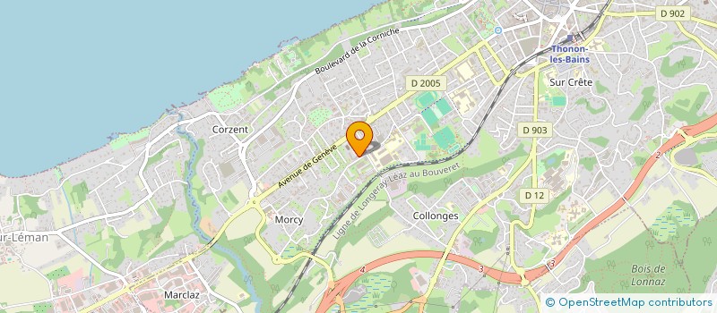 localisation de l'entreprise MEYER TRAITEUR à THONON-LES-BAINS