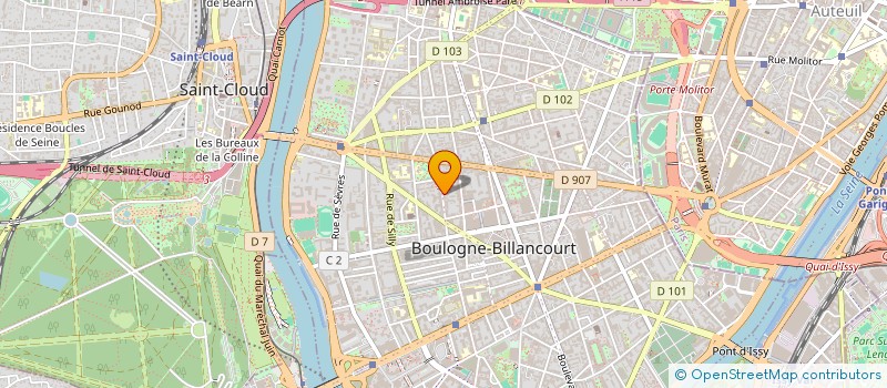 localisation de l'entreprise MEYERSTEIN.COM à BOULOGNE-BILLANCOURT