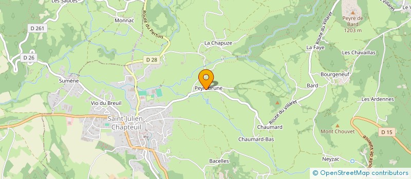 localisation de l'entreprise MEYGAL'FIT à SAINT-JULIEN-CHAPTEUIL