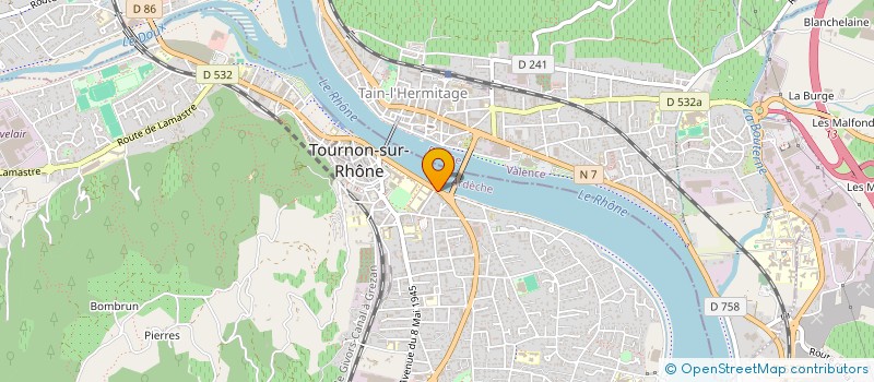 localisation de l'entreprise MEYLAN-DECOUX à TOURNON-SUR-RHONE