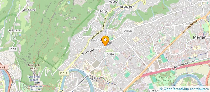 localisation de l'entreprise MEYLAN INVEST  LA TRONCHE