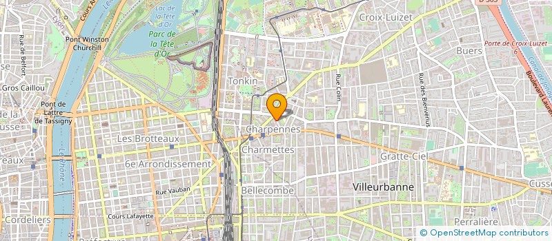 localisation de l'entreprise MEYLANE  VILLEURBANNE