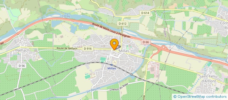 localisation de l'entreprise MEYLINE  MILLAS